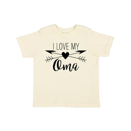 

Inktastic I Love my Oma heart and arrows Gift Toddler Boy or Toddler Girl T-Shirt
