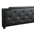 thumbnail image 4 of Home Bedroom Furniture Deb Jewel Black Tufted Full Panel Bed, 4 of 7