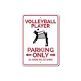 thumbnail image 2 of Volleyball Player Parking Novelty Sign, Metal Wall Decor - 10x14 inches, 2 of 4