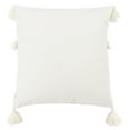 thumbnail image 2 of SAFAVIEH Demli Striped Fringe Accent Pillow, 18" x 18", Grey/White, 2 of 4