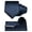 Navy Blue, variant on Plaid Checkered Tie Set for Men, 4PCS Necktie Gift Set with Pocket Square, Tie Clip & Lapel Pin