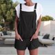 thumbnail image 5 of Mono Corto Con Tirantes Mameluco corto para mujer Pantalones cortos con bolsillos cómodos Mono general Fiesta Clubwear (Negro S) Cgtredaw para Mujer Negro T M, 5 of 6