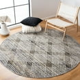 thumbnail image 2 of SAFAVIEH Montage Hedley Geometric Indoor/Outdoor Area Rug, Dark Grey/Grey, 6'7" x 6'7" Square, 2 of 10