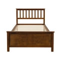 thumbnail image 4 of Solid Wood Twin Size Bed Wood Platform Bed with Headboard, Footboard and Wood Slat Support No Box Spring Needed, 4 of 7