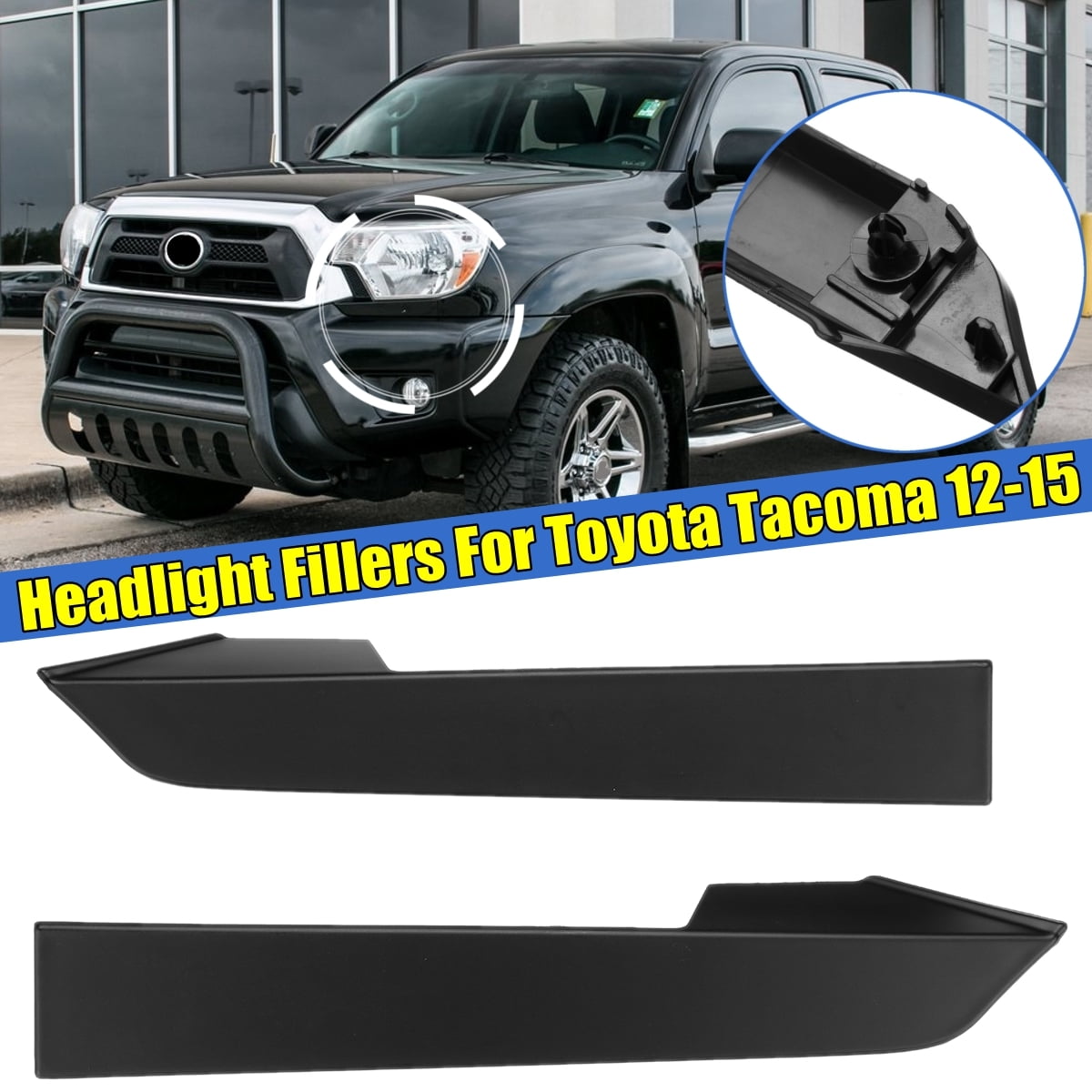 1 Pair Front Bumper Grille for Toyota 20122015 Front Headlight