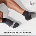 thumbnail image 2 of Feetures Elite Light Cushion Quarter Solid - Sport Sock with Targeted Compression - New Black, S (1 Pair), 2 of 8