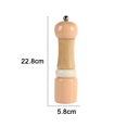 thumbnail image 2 of 2 piezas de molinillo de pimienta doméstico manual de madera - naranja danesa MFZFUKR CPB-US-YYM565-1, 2 of 5