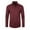 Claret, variant on WTXUE Button-Up Shirts Long Sleeve, Notch Neck Shirts for Men Non Ironing Elastic Shirt Lapel Button Shirt Solid | Workwear for Men Blue L