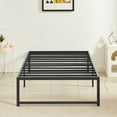 thumbnail image 1 of VECELO 14.2 Inch Twin Metal Platform Bed Frame, Heavy Duty Metal Bed with Under-bed Storage, No Box Spring Needed, Black, 1 of 7
