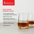 thumbnail image 3 of Spiegelau Single Barrel Bourbon Glasses, Set of 2, European-Made Lead-Free Crystal, Modern Whiskey Glasses, Dishwasher Safe, Professional Quality Cocktail Glass Gift Set, 13.25 oz, 3 of 11
