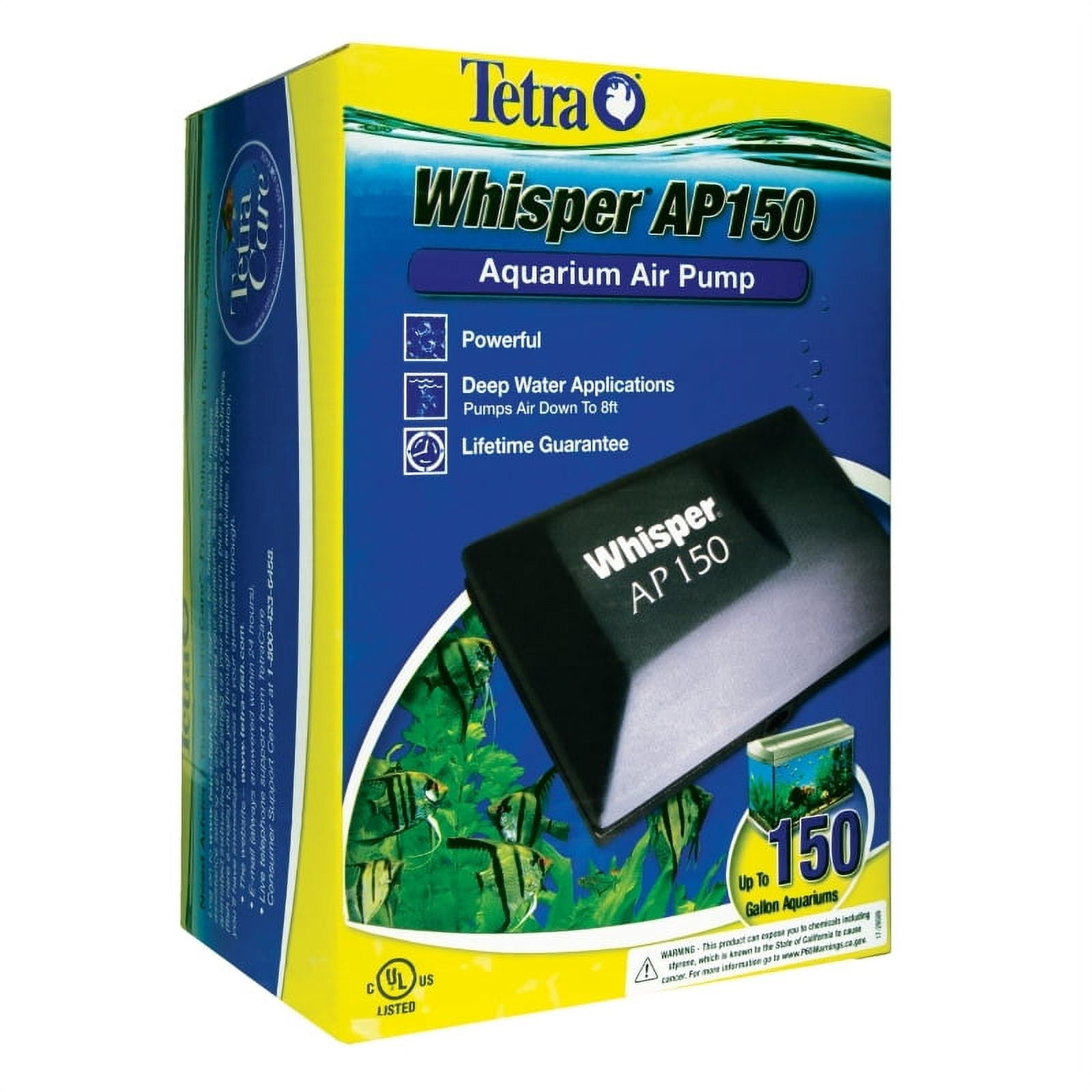 Tetra Whisper AP150 Aquarium Air Pump, for Deep Water Applications