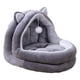 thumbnail image 1 of Cama cálida para gatos para el invierno, nido de cueva cálido, semicerrado, otoño/invierno, cómodo, acogedor, cama para dormir para mascotas, casa par, 1 of 8