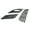 Black, variant on APS Compatible with Nissan Pathfinder 2005-2007 & 05-08 Frontier with Logo Show Black Horizontal Billet Front Grille Grill Insert Combo N67966H