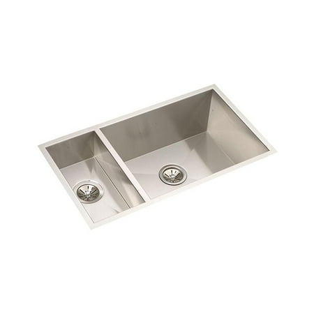 Elkay Efu321910 Avado Stainless Steel Double Bowl Undermount Sink
