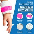 thumbnail image 3 of Gibson Athletic Rainbow Gymnastics Hand Grips, Leather, Pink - Small, 3 of 8