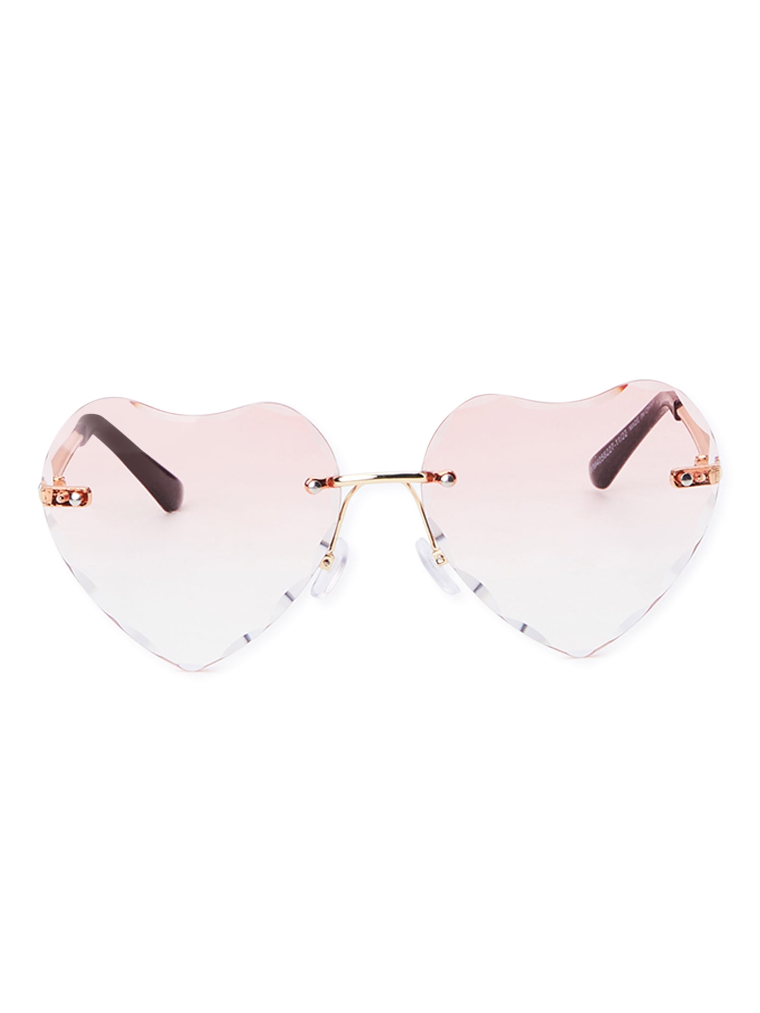 Justice Girls Pink Heart Lens Sunglasses