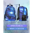 thumbnail image 4 of Basketball Bag Backpack for Men Women with Ball & Shoes Compartment 30L Capacity Lightweight Breathable Soccer Ball Bag Backpack Fit Volleyball Football Sports Travel School Gym, 4 of 6