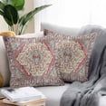 thumbnail image 2 of Throw Pillow Covers 26x26 Inch Set of 2, Vintage Boho Waterproof Outdoor Pillow Covers, Modern Geometric Aesthetics Abstract Art Decorative Cushion Pillowcases for Couch, Sofa, Bed, Garden, Patio, 2 of 9