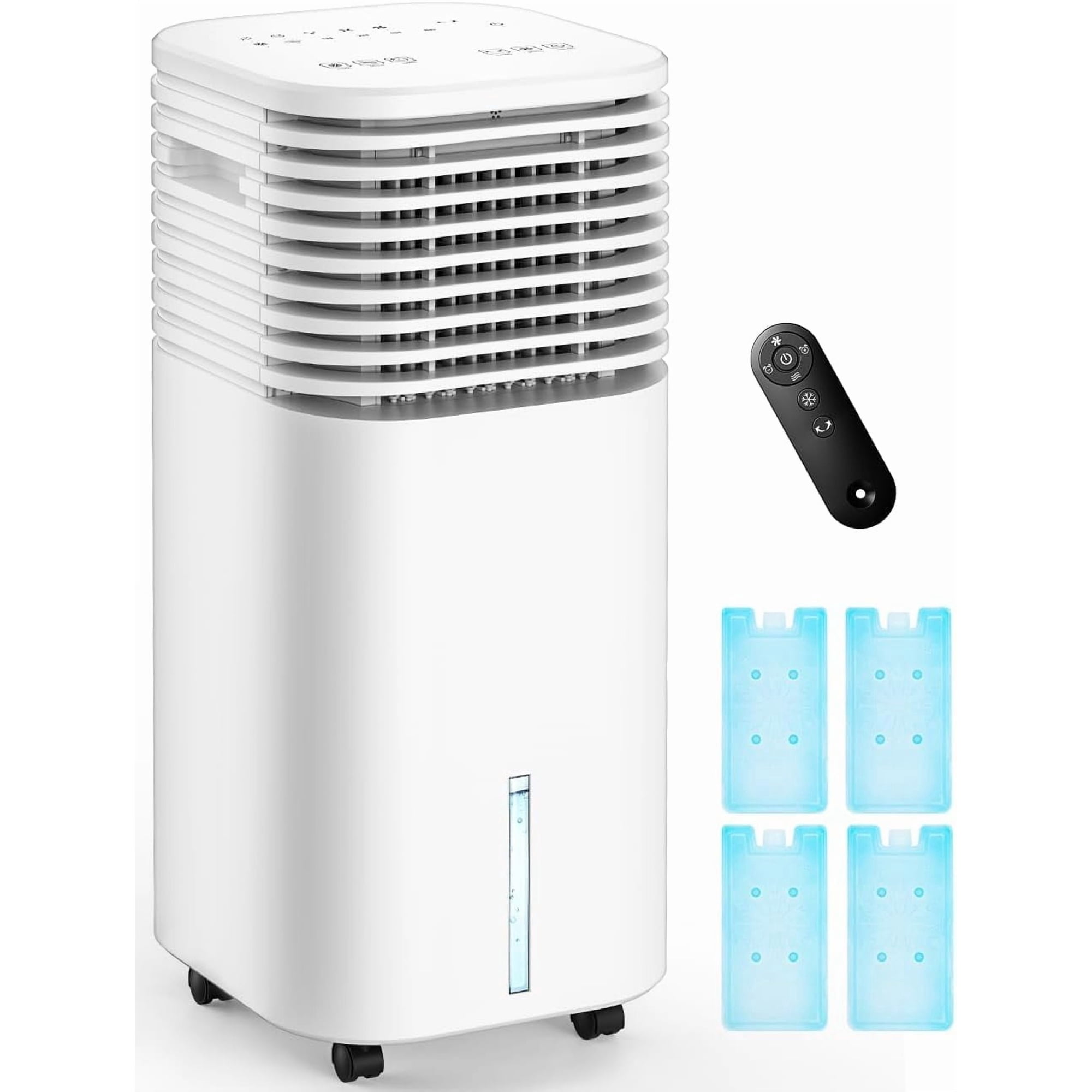 AEROZY 600 sq. ft. Evaporative Cooler, 3 gal Water Tank, 1800 CFM, 3 Speeds, 4 Modes, 120° Oscillation for Bedroom, Home Office, Garage