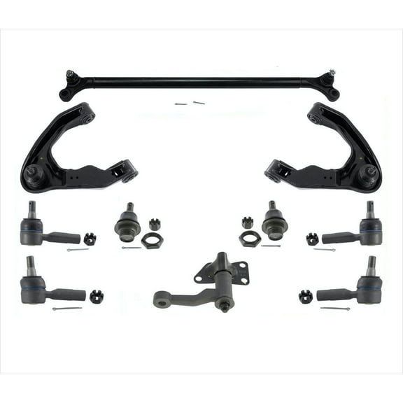 Front Upper Arms W/ Ball Joint Tie Rods Tie Rod Kit For 01-04 Frontier 3.3L V6