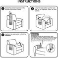 thumbnail image 5 of Soporte de control remoto para sofá con 5 bolsillos para silla, sillón, carrito para teléfono inteligente, libro, revistas, iPad (gris) Xemadio WLJ-3250, 5 of 5