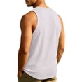 thumbnail image 5 of Men's Tank Top Cooling Breathable Sleeveless Muscle Shirts Summer Moisture Wicking Tank Top for Gym, Running,Outdoor Training Light Purple M, 5 of 8