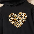 thumbnail image 5 of Zuwimk Toddler Boy Girls Sweatsuit Heart-shaped Graphic Printed Hoodie Sweatshirt and Jogger Pant Sets(T063-Black), 5 of 9