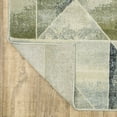thumbnail image 5 of 5' X 7' Blue Green Grey Gold And Ivory Geometric Power Loom Stain Resistant Area Rug, 5 of 10