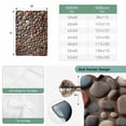 thumbnail image 6 of Colorful Stones Balloon Curtains 63 Inch Length for Living Room/Bedroom, Modern Art Farmhouse Stones Rod Pocket Privacy Door Curtains Decorative Tie Up Shade for Window 52"x63", 6 of 8