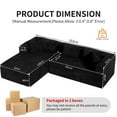 thumbnail image 2 of Cloud Modular Sectional Couch,Sectional Sofa with Deep Seat, L-Shape Sofa Couch with Chaise,Boneless Couches for Living Room Bedroom,No Assembly Required (Black, Left Facing Chaise+2Seaters), 2 of 9