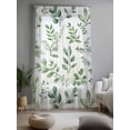 thumbnail image 2 of Sheer Curtains 84 Inches Long, Eucalyptus Leaves Semi Sheer Curtains Light Filtering Window Treatment, Sage Green Watercolor Farmhouse Privacy Voile Drapes for Living Room Bedroom 52x84 Inch, 2 of 7