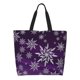 thumbnail image 1 of Disketp Snowflake Gradient Purple Bolsa Tote Estampada para Mujer, Bolso de Hombro y de Mano para Compras y Viajes, 1 of 8