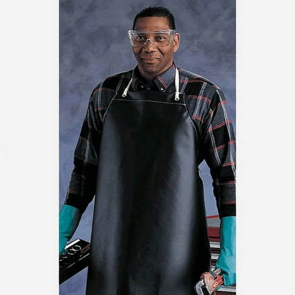 Ansell 56-512 Black 33 x 45" Heavy Weight Apron"