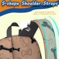 thumbnail image 5 of Dog Bone Brown Pattern 17" School Backpacks for Teens,Waterproof Oxford Fabric,S-Shape Padded Straps for School,Travel,Hiking,Camping, 5 of 6
