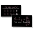thumbnail image 2 of Body Sculpting Loyalty Discount Cards | 50 Pack | 2x3.5” inch Business Card Size | Black with Pink Design, 2 of 5