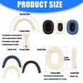 thumbnail image 3 of Replacement Silicone Ear Pad Headbands Covers for Headphone Comfortable Earpads Cushions, 3 of 9