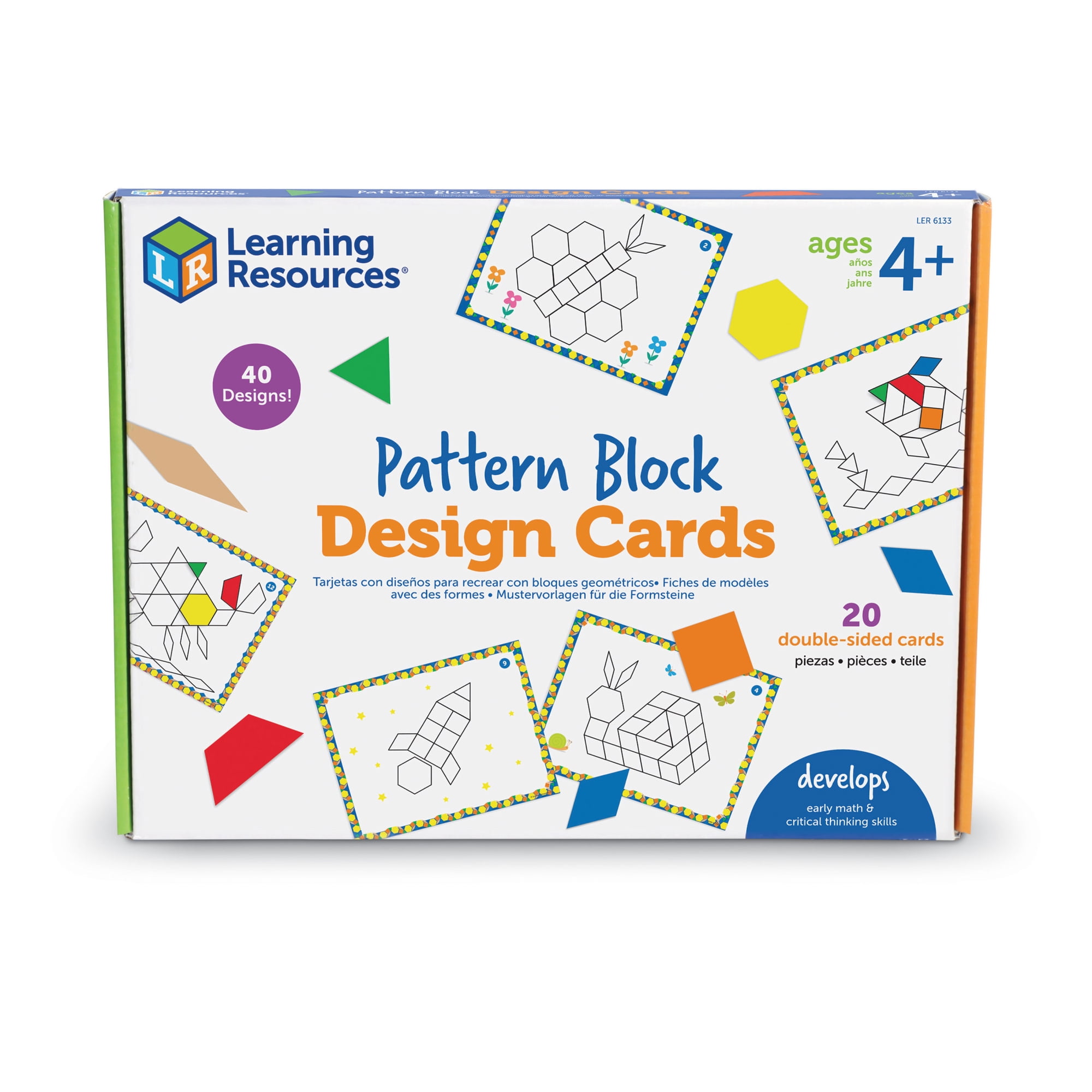 Learning Resources Pattern Block Design Cards