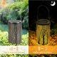 thumbnail image 5 of Lámpara Decorativa De Césped Solar Lámpara Led De Hierro Forjado A Prueba De Agua Lámpara Led De Paisaje Solar Con Patrón De Bosque Hueco Para Jardín Patio Interior Vogacara HA019196-00, 5 of 7