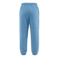 thumbnail image 5 of Resicozy Mens Jogger Sweatpants Wide Leg Cuffed Straight Pant Drawstring Elastic Waist Fleece Athletic Sweatpants with Pockets Sky Blue XL, 5 of 9