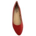 thumbnail image 3 of Shoes8teen Womens Ballerina Ballet Flat Shoes 8600 Red Glitter 9, 3 of 3