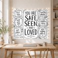 thumbnail image 5 of You Are Safe with Seen and Loved Rest, Nostalgic Vintage for Botanical Art Lovers, Botanical Wall Decor, Valentine'S Day Gift, Tapestry Wall Hanging for Bedroom and Dorm, 5 of 7