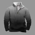 thumbnail image 2 of YLSDY Men's Winter Work Sweatshirts Gradient Pullover Long Sleeve Fleece Athletic Workout Warm Sweater with Pockets Dark Gray L, 2 of 5
