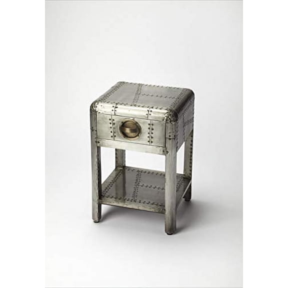 Butler Specialty Company Midway Aviator Metal Side Table - Silver