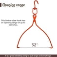 thumbnail image 5 of FEBTECH - Log Skidding Tongs 32-inches- Single Swivel Grab for Handling & Carrying Logs Log Grabber Log Lifting Tongs, 5 of 7