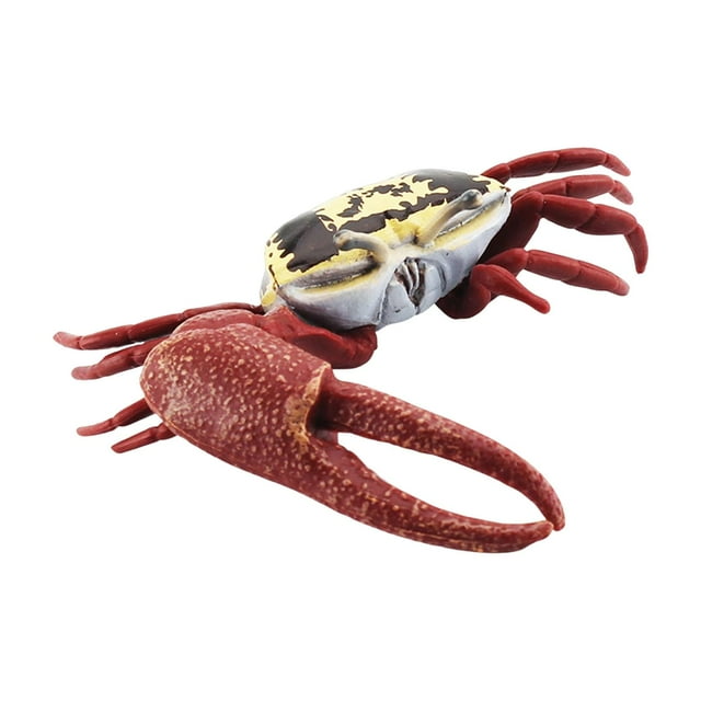 Figuras de cangrejo en miniatura, colección de adornos para tartas, animales en miniatura educativos. Estilo E