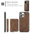 thumbnail image 4 of iPhone 13 Pro Max Case,Dteck Magnetic Leather Detachable Wallet Functional Removable Case Shockproof Rubber Cards Holder Money Pocket Hybrid Kickstand Back Cover For iPhone 13 Pro Max 6.7-inch,Brown, 4 of 7