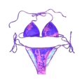 thumbnail image 1 of New Color Changing Bikini Set Color Strip Temperature Water Sensitive Quick drying Swimwear Women Swimsuit Push Up Triangle String Biquini Bathin M M, 1 of 4