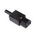 thumbnail image 1 of Enchufe de En Lineà Conector de Corriente de Mujer de IEC C13 de LCD LED TV de Montaje Adaptador de 10A 250V Soledad toma IEC, 1 of 7