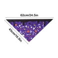 thumbnail image 3 of Glow in Dark Halloween Dog Bandanas - Pumpkin Ghost Bone Pet Bandana with Magnetic Clasp for Small Medium Large Dogs | Washable Costume Accessories, 3 of 6