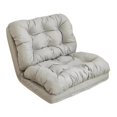 thumbnail image 3 of Sofá cama plegable,Sofá Cama Plegable Individual Cómodo Acolchado Adultos,Silla de piso para juegos Dormitorio con respaldo portátil,Sofá cama perezoso,sillón reclinable y Gris claro 90cm, 3 of 9